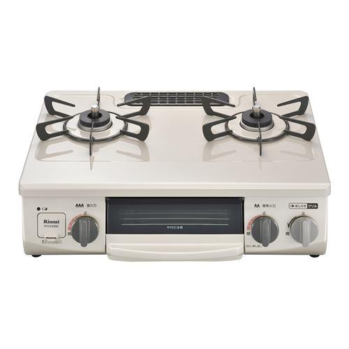 リンナイ RTE340BEL ガステーブルコンロ 13A 都市ガス 左強火 新品 送料無料