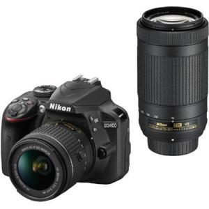 ニコン NIKON D3400 ダブルズームキット ブラック ボディ+交換レンズ2本セット 新品 送...