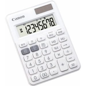 キヤノン CANON カラフル電卓 ミニミニ卓上サイズ 8桁 LS-80TU-WH ホワイト 新品 ...