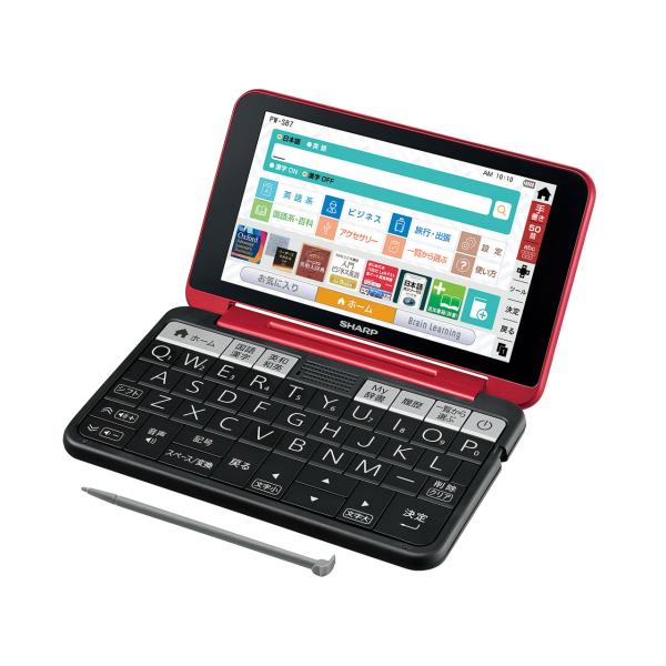 シャープ PW-SB7R カラー電子辞書 Brain ビジネス・大学生モデル 150コンテンツ レッ...