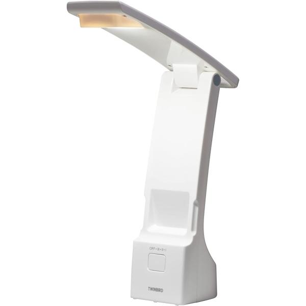 ツインバード工業 LE-H318W 充電式リビング学習LEDライト ホワイト 新品 送料無料