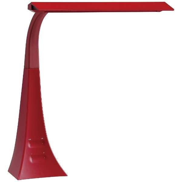 ツインバード TWINBIRD LEDデスクスタンド SWISH LE-D1500G-RD レッド ...