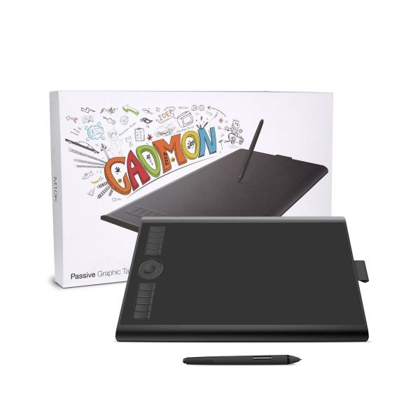 GAOMON 10 x 6.25インチお絵描きペンタブレット 消しゴム付きパッシブペン搭載 M10K...