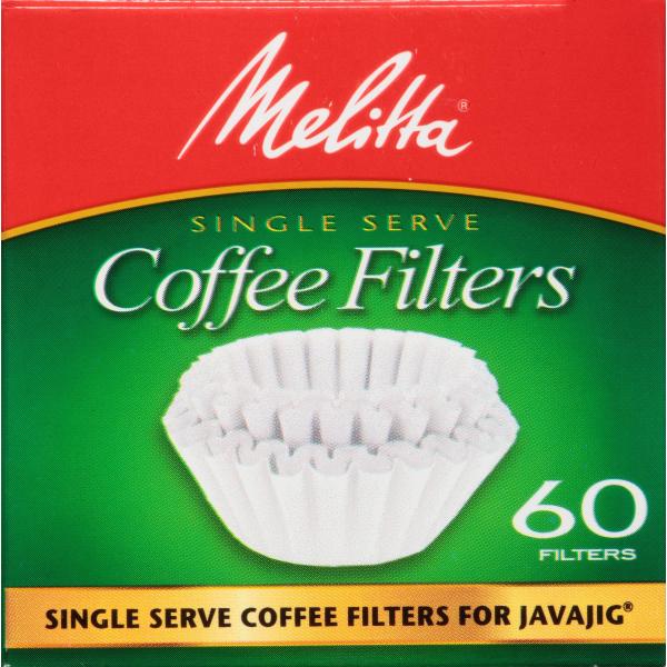 Melitta Javaのジグ、シングルは60カウント、紙のコーヒーフィルターをサーブ