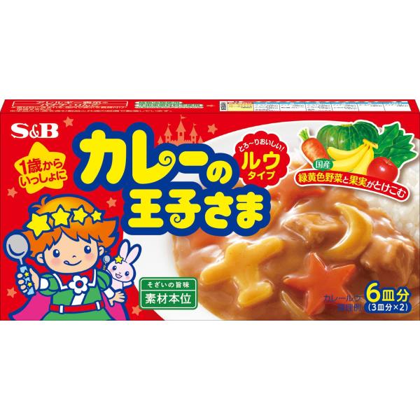 エスビー食品 カレーの王子さま ルウタイプ 80g×5個