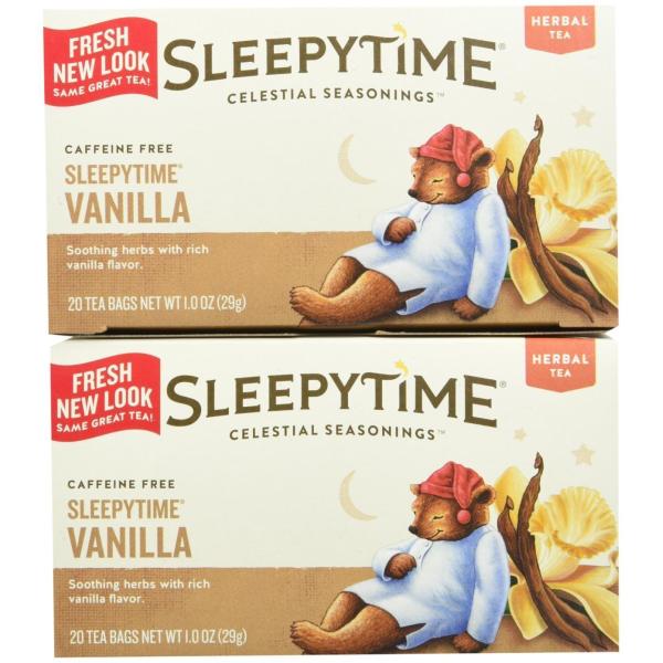 Celestial Seasonings Sleepytimeバニラティーバッグ、20 ct、2 P...