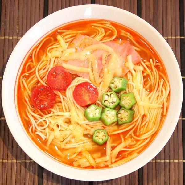 とまとラーメン(6人前)トマトの旨味が凝縮 ミネストローネ風イタリアンスープ リゾット[乾麺 スープ...