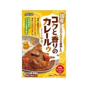 ムソー コクと香りのカレールゥ・まろやか中辛 ８０ｇ×２　※２4個セット販売