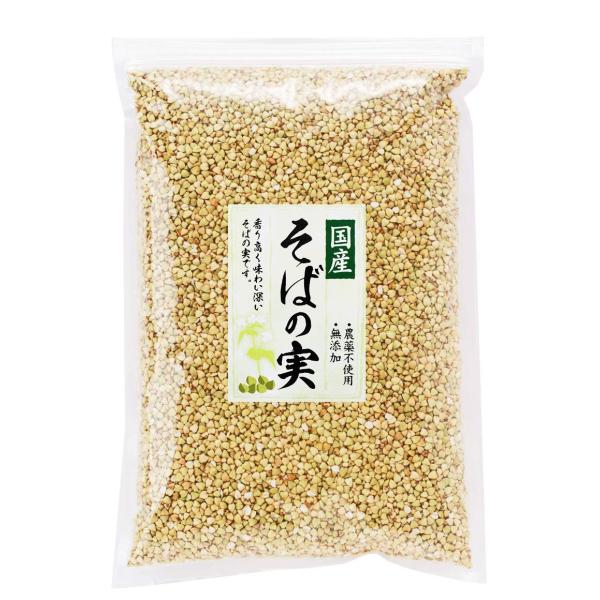 そばの実 国産 500ｇ 新物 春そば 春新 秋そば 秋新 国産100% 無添加 ヌキ実 むき実