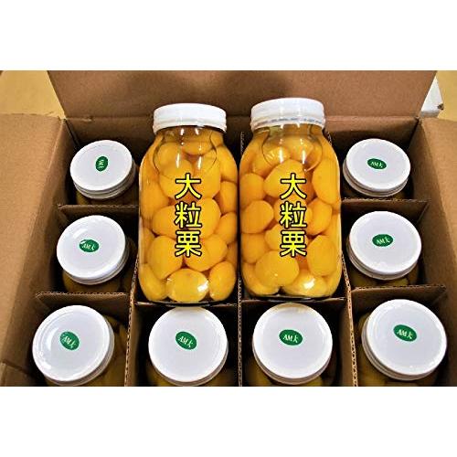 【送込】（沖縄・離島は除く）（沖縄・離島は除く）栗甘露煮Ｍ大12本ケース販売