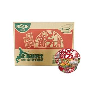 日清 カップ麺 北のどん兵衛 天ぷら そば 即席カップめん NISSIN どん兵衛 天ぷらそば 12食入 1ケース(1箱) 北海道限定 どんべえ 麺類