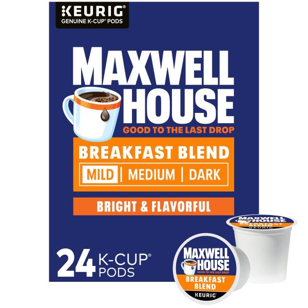 Maxwell House ブレックファストブレンド ライトロースト K-CupR コーヒーポッド ...
