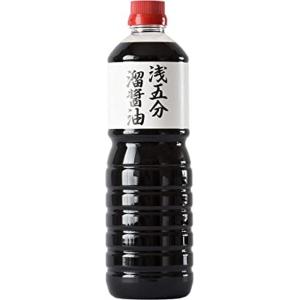 山川醸造 たまりや 浅五分溜醤油 1L × 3