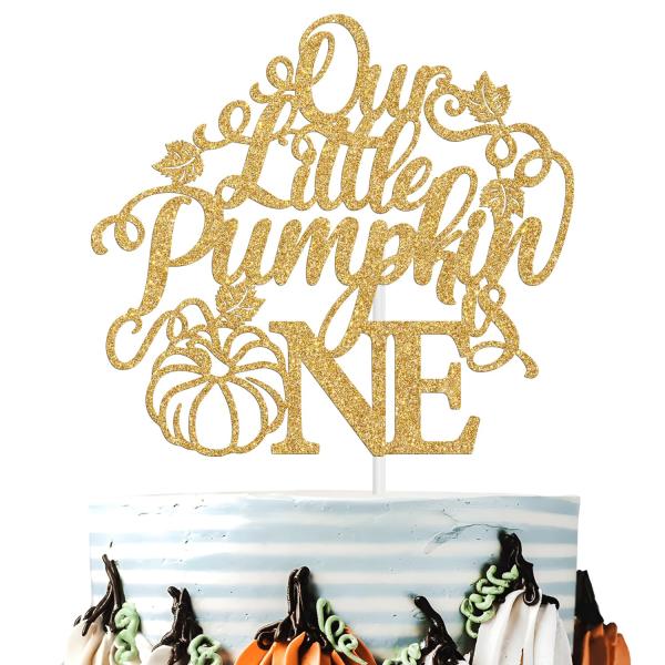Our Little Pumpkin is One Cake Topper パンプキン ファーストバ...
