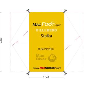 Hilleberg ヒルバーグ スタイカ専用 インナー用 グランドシート ハイクオリティ Macoutdoor Mac foot light｜eightoutdoor