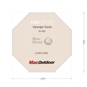 Hel sport バランゲルドーム 4~6人用 グランドシート 一体型