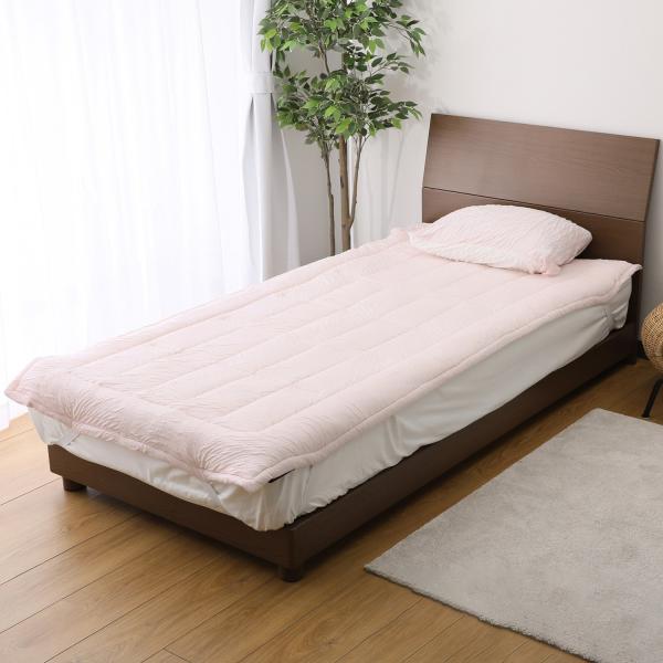 【新品未使用】＜シングル＞ 快眠博士 とろけるふとん “イニフィーII” 敷きパッド サクラピンク【...