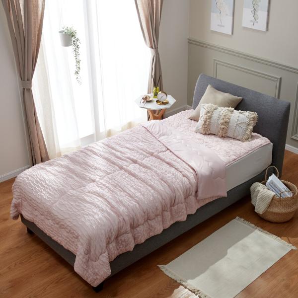 【新品未使用】＜シングル＞ モリリン ＳＯ?ＭＡ リバーシブル 肌掛けふとん ピンク【参考価格￥15...