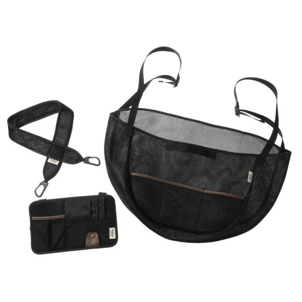 【新品未使用】 デッドスペース 有効活用 車内収納 すっきり カープラティーク 3点セット 黒 ブラ...