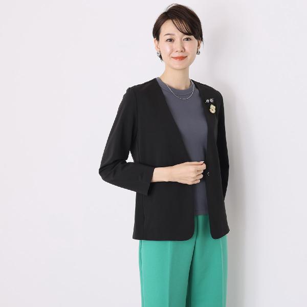 新品未使用 AN LIC AU BLUE アンリック オー ブルー ピンバッチ付 ストレッチポンチ ...