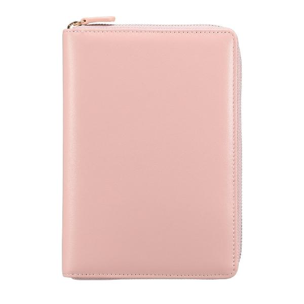 【新品未使用】診察券やお薬を まとめてすっきり収納！ 多機能ポケット付き ラムレザーお薬手帳ケース ...