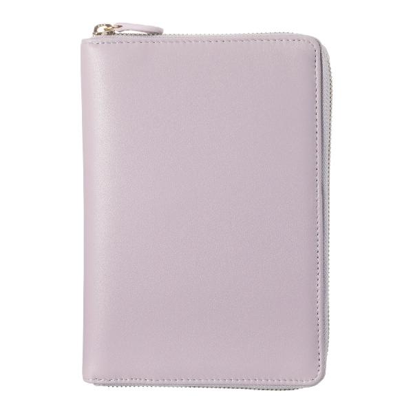 【新品未使用】診察券やお薬を まとめてすっきり収納！ 多機能ポケット付き ラムレザーお薬手帳ケース ...