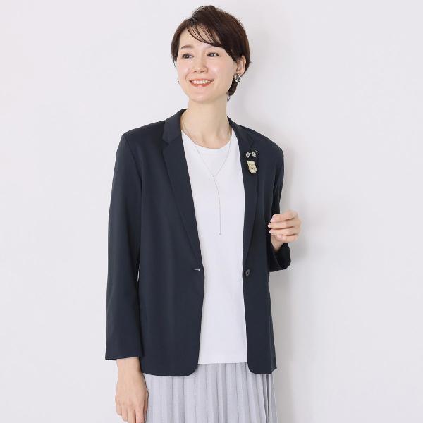 新品未使用 AN LIC AU BLUE アンリック オー ブルー ピンバッチ付 ストレッチポンチ ...