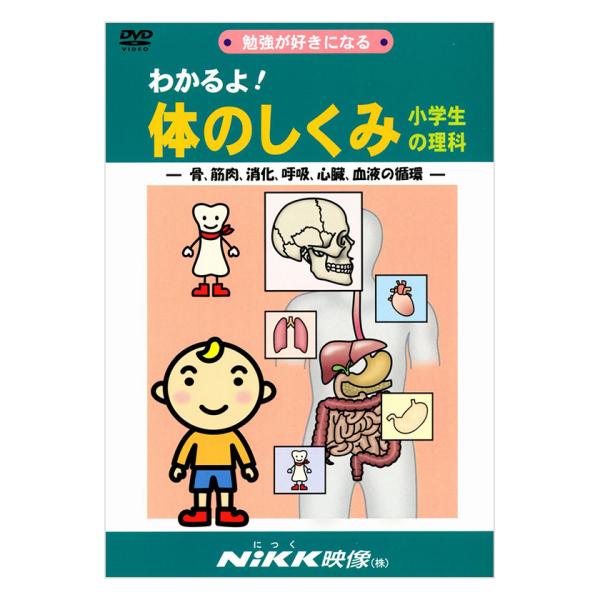 わかるよ！体のしくみ 小学生の理科 DVD 日本語【正規販売店】 NIKK映像 動画 イラスト マン...