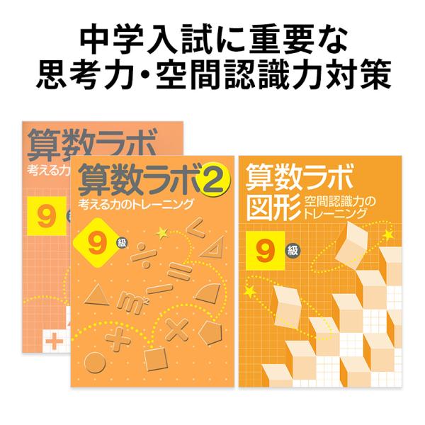 算数ラボ ペアセット 算数ラボ図形 9級 新学社 正規販売店 小学3年 ドリル 問題集