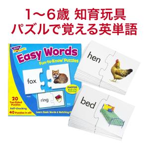 パズル 英語 意味組み合わせパズル 幼児 Trend-Fun-to Know Puzzles Easy Words 組み合わせ トレンド社 アメリカ 英単語 知育玩具 プチプレゼント｜eigoden