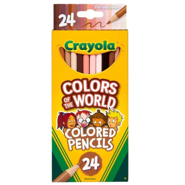 クレヨラ Crayola 【肌色 色えんぴつ 24色 カラーオブザワールド 世界のお友達 Color...