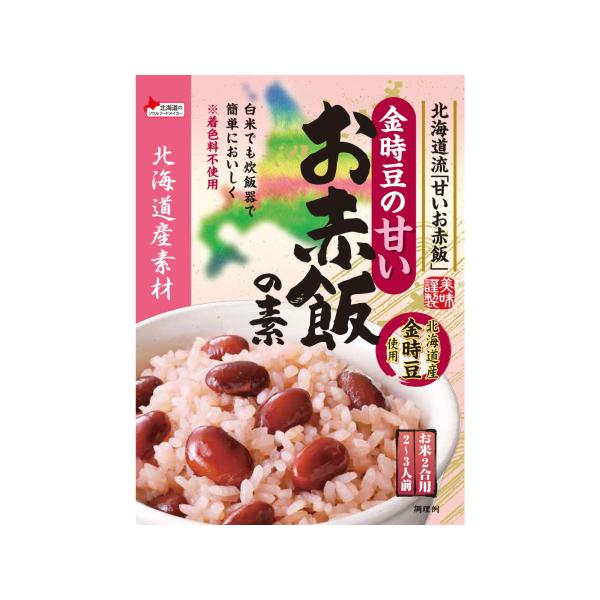 ベル食品　北海道産素材金時豆の甘いお赤飯の素200ｇ