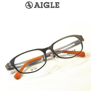 新作・エーグル【AIGLE】度付きレンズ付メガネ  男女兼用【AG-1149-C1】チタン板ヌキ　送料無料 新作　遠近両用対応｜eiheiji-mega