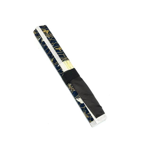 和柄筆巻き ポケット付 36cm (紺)