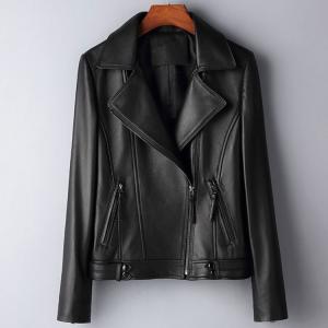 レディース革ジャン 本革　秋冬　レザージャケット