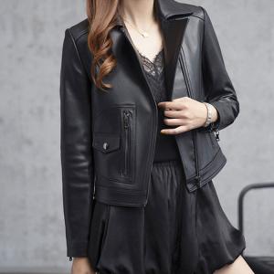 レディース革ジャン 本革 秋冬 レザージャケット ライダースジャケット ラム革 ショート丈 カジュアル バイクウェア シングル 女性用 上品 防寒防風 Hk Ladysjk056 Eiikobig 通販 Yahoo ショッピング