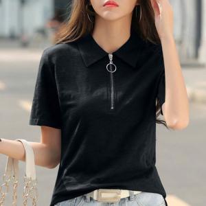 レディース　ポロシャツ　poloシャツ　レディースTシャツ  シンプル  春夏　半袖　シャツ　トップス　インナー　カジュアル　吸汗　速乾　シンプル