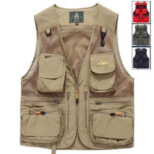 フィッシングベスト メンズベスト お釣り メッシュ