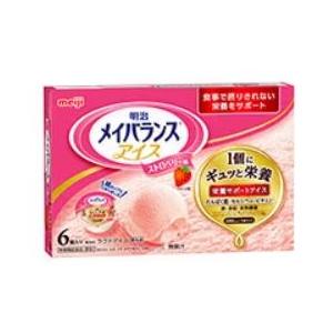 介護食 明治 メイバランスアイス ストロベリー 80ml×6個入｜eiken-healthfood