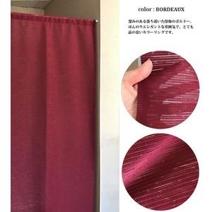 レースのれん　防炎加工のれん 85×170cm ボルドー モンド　　　８５ｘ１７０