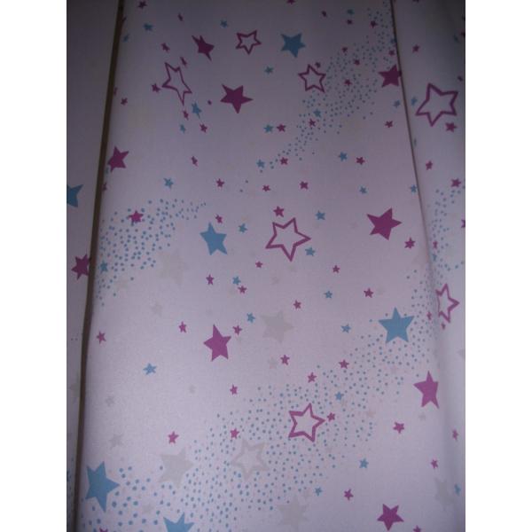蓄光カーテン　シンコール　スターライト　　ピンク　　巾１５０ｘ丈２４５〜２２５　　１枚　