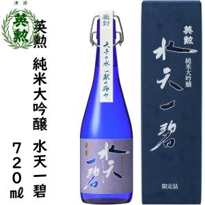 日本酒 英勲 純米大吟醸 水天一碧 720mL詰 ギフト 父の日 中元 歳暮 年賀 送料無料