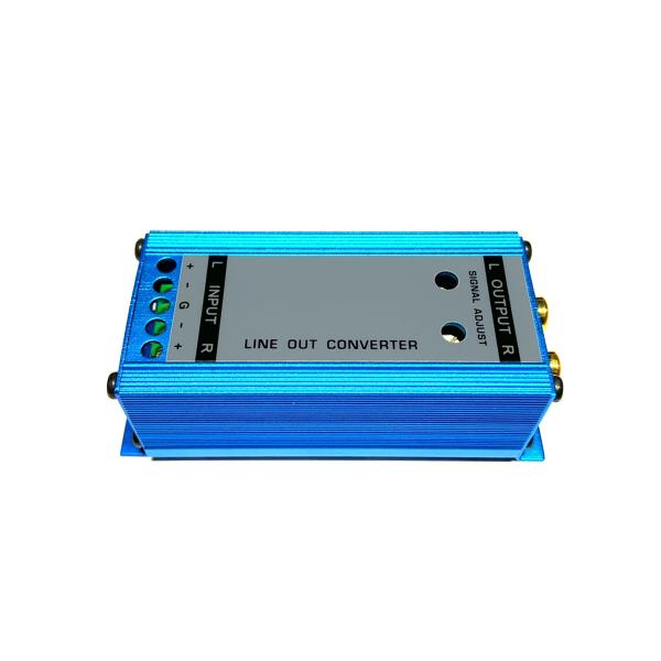 2CH Hi/Lo レベル ラインアウトコンバーター スピーカーケーブル RCA ケーブル ライン変...