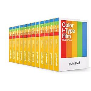 Polaroid Originals i-Type Color Film 12本パック（96枚入り）...