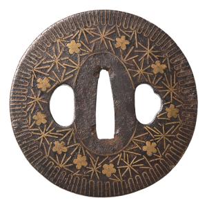 鍔・鐔 後代甚吾 雲龍図鍔/鐔【保存刀装具】刀装具 日本刀 刀剣 : 永楽