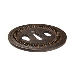 鍔・鐔 信玄 百足文様図鍔【保存刀装具】刀装具...の詳細画像5