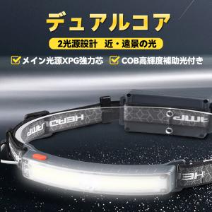 ヘッドライト 充電式 超強力 LED ヘッドラン...の商品画像