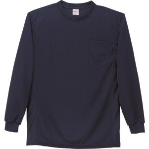 自重堂 WHISeL 長袖Tシャツ 47674 ネイビー ネービー｜eisei-com