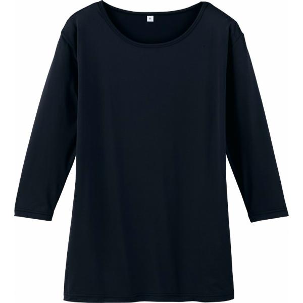 自重堂 WHISeL 七分袖起毛インナーTシャツ WH90129 ブラック (SS-3L)