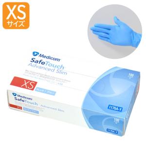 メディコム セーフタッチニトリルグローブ 粉なし Sサイズ プラチナ